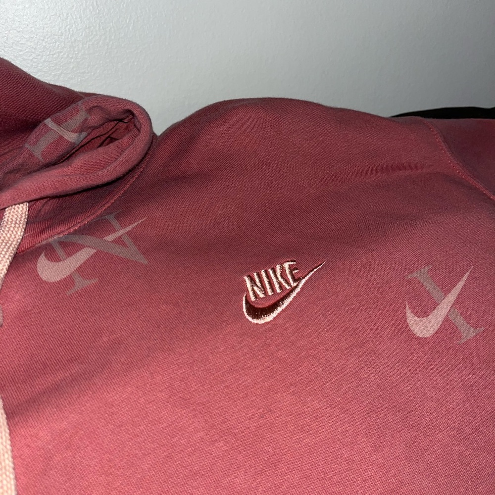 fleece nike pullover hoodie salmon pink